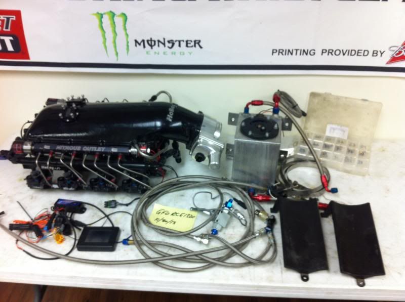 Complete nitrous setup, LS7 Holley HiRam, direct port, progressive